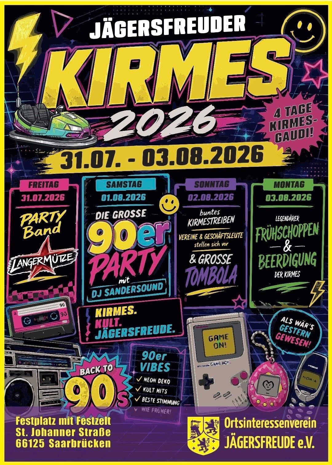 Jägersfreuder Kirmes - Plakat zur Veranstaltung