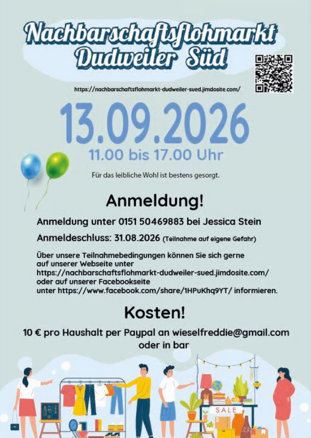 Nachbarschaftsflohmarkt Dudweiler Süd